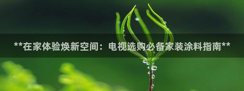 和记hj：**在家体验焕新空间：电视选购必备家装涂料指南**