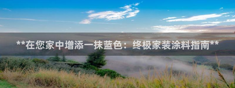 上海和记餐饮：**在您家中增添一抹蓝色：终极家装涂料指南**
