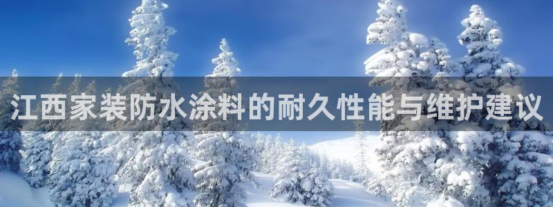 和记Ag：江西家装防水涂料的耐久性能与维护建议