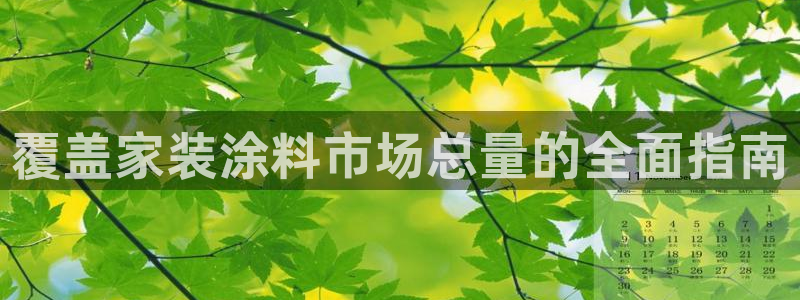 和记官方直营注册：覆盖家装涂料市场总量的全面指南