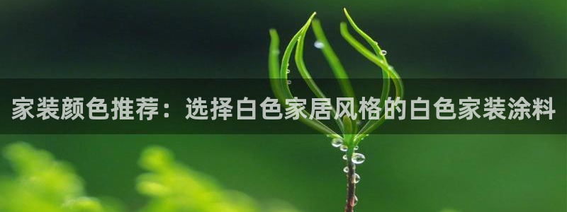 和记Ag：家装颜色推荐：选择白色家居风格的白色家装涂料