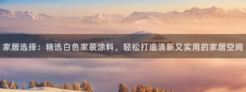 和记官网 公司：家居选择：精选白色家装涂料，轻松打造清新又实用的家居空间