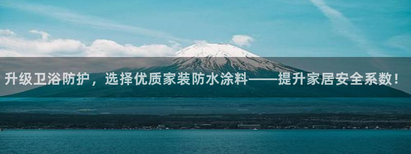 和记平台官网：升级卫浴防护，选择优质家装防水涂料——提升家居安全系数！