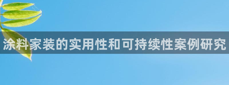 和记AG：涂料家装的实用性和可持续性案例研究